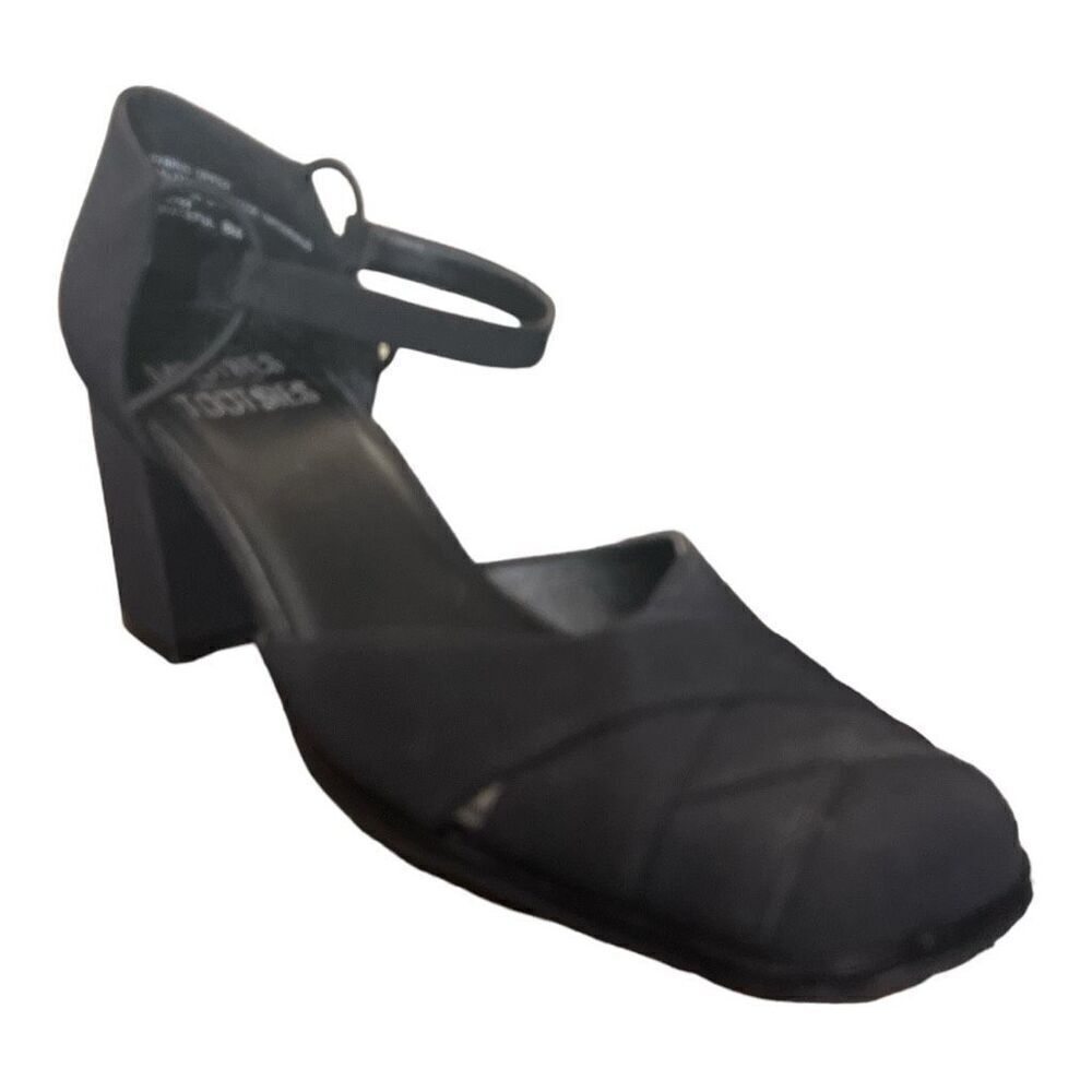 Mootsies Tootsies Black Block Heel Square Toe Heels 8 90s 1990s Y2k 2000s